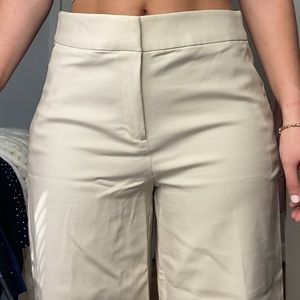LOFT Wide Leg Khaki Trouser